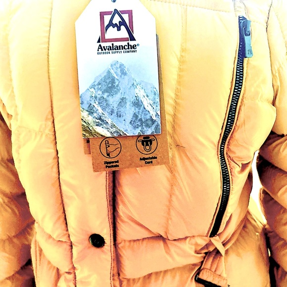 AVALNCHE ski puffer mustard jacket size M NWT - Picture 8 of 14